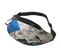 BBEXJIGY puerto rico wallpaper flag Print Multifunctional Waist Pack -Your Good Companion for Hiking, Traveling Running, Black, One Size