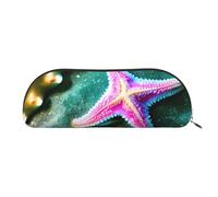 BBEXJIGY Sea Starfish Print Stylish Mini Storage Bag for Eyebrow Pencils and Tiny Essentials, Gold, One Size