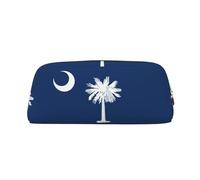 BBEXJIGY South Carolina Flag Makeup Bag Travel Office Small Items, gold, One Size