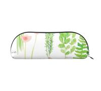 BBEXJIGY Springtime Herb Garden Print Stylish Mini Storage Bag for Eyebrow Pencils and Tiny Essentials, Silver, One Size