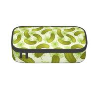 BBEXJIGY Sushi Dill Pickles Print Large - Capacity Cosmetic Makeup Organizer Bag: Designed for Eyebrow Pencils, Black, One Size