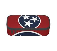 BBEXJIGY Tennessee state flag Print Large - Capacity Cosmetic Makeup Organizer Bag: Designed for Eyebrow Pencils, Black, One Size