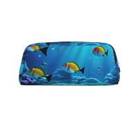 BBEXJIGY Tranquil Underwater Scenery Print Versatile Storage Pouch Makeup Bag Travel Office Small Items Organizer Bag, Silver, One Size