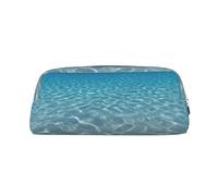 BBEXJIGY Tranquil Water Print Versatile Storage Pouch Makeup Bag Travel Office Small Items Organizer Bag, metallic silver, One Size