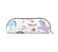 BBEXJIGY Unicorns Red Print Stylish Mini Storage Bag for Eyebrow Pencils and Tiny Essentials, Gold, One Size