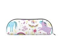 BBEXJIGY Unicorns Red Print Stylish Mini Storage Bag for Eyebrow Pencils and Tiny Essentials, Silver, One Size