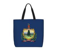 BBEXJIGY Vermont State Flag Print Women's Portable Tote Bag - Large Shopper for Beach,Travel,Gym | Summer Handbag