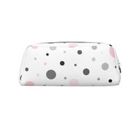 BBEXJIGY Versatile Red and White Polka Dot Print Storage Bag Makeup Bag for Travel Office Small Items, metallic silver, One Size