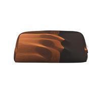 BBEXJIGY Versatile Sand Dunes Print Makeup Bag Travel Office Small Items, gold, One Size