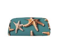 BBEXJIGY Versatile Shell Starfish Print Case Makeup Bag Travel Office Bag for Small Items, gold, One Size