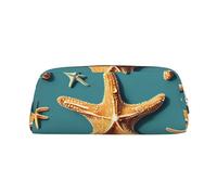 BBEXJIGY Versatile Starfish and Beach Print Storage Bag, Travel or Office Bag for Small Items, gold, One Size