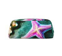 BBEXJIGY Versatile Starfish Print Organizer Bag Travel Makeup Bag Office Small Objects Bag Organizer, metallic silver, One Size