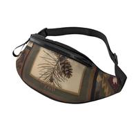BBEXJIGY Wild Animals Retro Farmhouse Print Multifunctional Waist Pack -Your Good Companion for Hiking, Traveling Running, Black, One Size