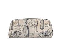BBEXJIGY Wine and Winemaking Wine Growing Printed Grape Field Versatile Storage Bag Travel Makeup Bag Office Small Items Organizer Bag, gold, One Size