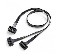 bbfly-B4 OBD II OBD2 16 Pin Splitter Extension 1 x Male and 2 x Female Extension Cable Adapter (1FT/30CM)