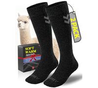 Bbfrey Alpaca Wool Boot Socks for Men Women, Over-The-Calf, Thick Thermal Socks for Winter Hiking, Hunting, Moisture Wicking