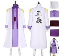 bbganlian Anime One Piece Issho Cosplay Costume Outfit Monkey D Luffy Portgas D Ace Role Paly Uniform Full Set Halloween Party Carnival Dress Up Suit for Men (M)