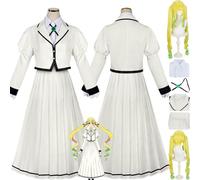 bbganlian Anime Rock Is A Lady's Modesty Lilisa Suzunomiya Cosplay Costume Outfit Otoha Kurogane Role Play Uniform Full Set Halloween Carnival Dress Up Suit with Wig for Women (S)