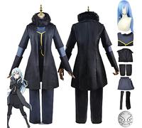 bbganlian Anime That Time I Got Reincarnated As A Slime Cosplay Costume Outfit Rimuru Tempest Uniform Full Set Halloween Party Carnival Dress Up Suit with Wig Mask for Women (XXL)