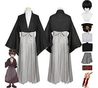 bbganlian Anime Toilet Bound Hanako Kun Yugi Tsukasa Cosplay Costume Outfit Yashiro Nene Role Play Uniform Full Set Halloween Party Carnival Dress Up Suit with Wig Hat for Men (L)