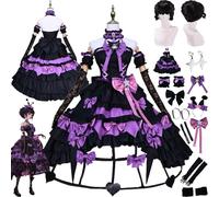 bbganlian Identity V Bloody Queen Mary Cosplay Costume Outfit Game Character Cheerleader Uniform Full Set Halloween Party Dress Up Suit with Wig Headdress Earrings for Women Girls (M)