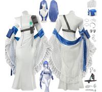 bbganlian NIKKE The Goddess of Victory Arcana Cosplay Costume Outfit Brady Game Character Uniform Full Set Halloween Carnival Party Dress Up Suit with Wig Earrings for Women (M)