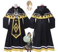 bbganlian The Secret of Silent Witch Moncia Everett New Skin Cosplay Costume Outfit Role Play Uniform Full Set Halloween Party Carnival Dress Up Suit with Wig for Women (L)