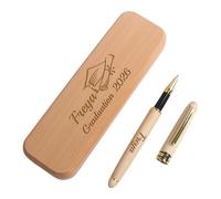 BBGDP Custom Graduation Gift Pen Box Set, Personalized Engraved Ballpoint & Fountain Pen Box, Class of 2026 Keepsake, Graduate Present(Ballpoint Pens)