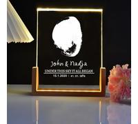BBGDP Custom Moon Phase Night Light - Unique Wedding Gift - Personalized with Names, Dates, and Heartfelt Messages - Customized Couple for Him(B)