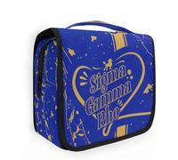 BBGreek Sigma Gamma Rho Paraphernalia - Toiletry Travel Bag Organizer with Hanging Hook - Cosmetic Make-Up Case for Women - SGRho - Official Vendor - Collection, heart-sgrho, Soft-Case