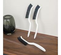 BBHOTCOM 2PCS/SET LONG HANDLE Crevice Cleaning Brush, Hard-Bristled Gap Scrub Brush,Toilet Cleaning Brush Tool, for Scrub Small Spaces, Kitchen, Bathroom, Corner, Grout, Sink, Window Tracks, Hinges