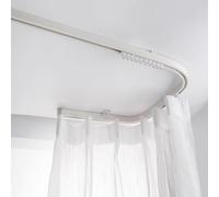 BBHW Curtain Rail U Shape Curtain Track System, Flexible Curved Curtain Pole 3ft to 26ft, Ceiling Wall Mount Privacy Partition Rail for RV/Office/Bedroom (Color : Ceiling Mount, Size : 6.5m (21.3ft)
