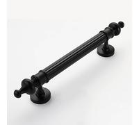 BBHW Vintage Style Door Pull Handle for One Side, Metal Sliding Barn Door Handle Replacement, Interior Home Decoration for Wood/Pocket/French Door (Color : Black, Size : 29cm/11 3/8" Length)