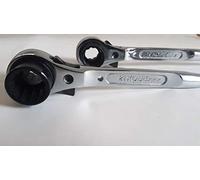 BBI LTD Scaffold Ratchet Podger Spanner 19&21 Steel Quality 10'' Short End 2 Ways