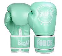 BBIAM Boxing Gloves for Men & Women, Gym Fitness Classes Training, Heavy Punching Bag Mitts Focus Pads Workout, Muay Thai Sparring,Light Green,12OZ