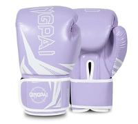 BBIAM Women Boxing Gloves with Ventilated for Fitness Classes Training, Kickboxing Sparring, Heavy Punching Bag And Focus Mitts Pads Workout,Purple,8OZ