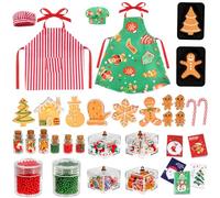 Bbiamsleep 41 Pcs Christmas Elf Accessories - Mini Elf Food Props Include Apron Candy Boxes and Candy Bottle Sugar Accessories