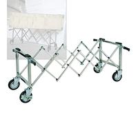 BBioss High Load Aluminum Alloy Funeral Stretcher Cart, Foldable Church Truck Coffin Rack, Durable & Lightweight, Easy Transport for Funerals, Portable Coffin Trolley