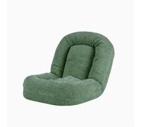 BBioss Lazy Sofa Adults Floor Chair,Adjustable,with 5-Position Adjustable Head,Flat Cushion for Indoor Meditation Reading green