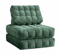 BBioss Lazy Sofa Convertible Flip Chair, Floor, Folding Upholstered Couch Bed With Back Support, for Living Room/Dorm/Guest Room/Home Office avocado green-1