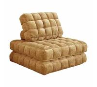 BBioss Lazy Sofa Convertible Flip Chair, Floor, Folding Upholstered Couch Bed With Back Support, for Living Room/Dorm/Guest Room/Home Office yellow-1