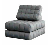 BBioss Lazy Sofa Folding Sofa Bed - Convertible Sleeper Chair With Pillow, Fold Out Couch, Memory Foam Floor Mattress, Futon Couch, for Living Room/Dorm/Guest Room/Home Off gray-2