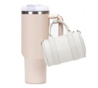BBIQI Mini Stanley Cup Purse- Mini Tote Bag Keychain for Tumbler Cute Stanley Cup Bag Charm for Women, White, Small