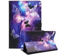 Bbjjkkz Case for Samsung Galaxy Tab A11+ Plus 11 Inch 2025/ A9+ Plus 2023, Slim Fit Lightweight Pattern Tablet Case Cover with Auto Wake/Sleep Feature, Purple Butterfly