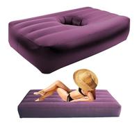 BBL Mattress with Hole After Surgery, 79x43x11 Inch Ergonomics Soft PVC Inflatable BBL Chair, Foldable Air Mattress for Home Camping Traveling Hiking Indoor Outdoor, Mattresses