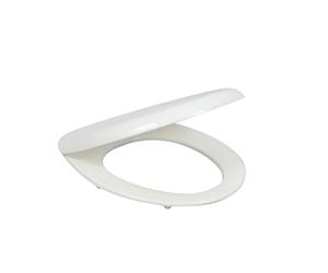 BBL Sturdy Toilet Seat, Oval Shape Easy Cleaning Toilet Lid, Quick Release and Soft Close Durable Toilet Seat Ideal for Standard Toilet, Easy to Install - White