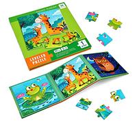 BBLIKE Children's Puzzle Magnetic Puzzle Animal Puzzle for Children from 3 Travel Games Children from 3 Educational Toy for Children 3 4 5 Years Old (Animal)