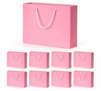 BBLIKE Medium Gift Bags for Present - 8 Pcs Birthday Gift Bag with 16 Wrappers and 8 Cards, Luxury Paper Bags with Handles for Girls Womens Wedding Party Christmas Valentines Bridesmaid