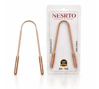 BBliss 100% Pure Copper Ayurvedic Tongue Cleaner | Ergonomic Grip U-Shaped Copper Tongue Cleaner for Adults | Reusable Easy to Use Oral Care Tool | Helps Support Fresher Breath & Oral Hygiene | 1 Pack