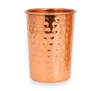 BBliss Pure Copper Cups Pack of 1 - 280ml Hand Hammered Ayurvedic Drinking Glasses | BPA-Free Reusable Copper Water Tumblers for Home, Office, Yoga & Dining